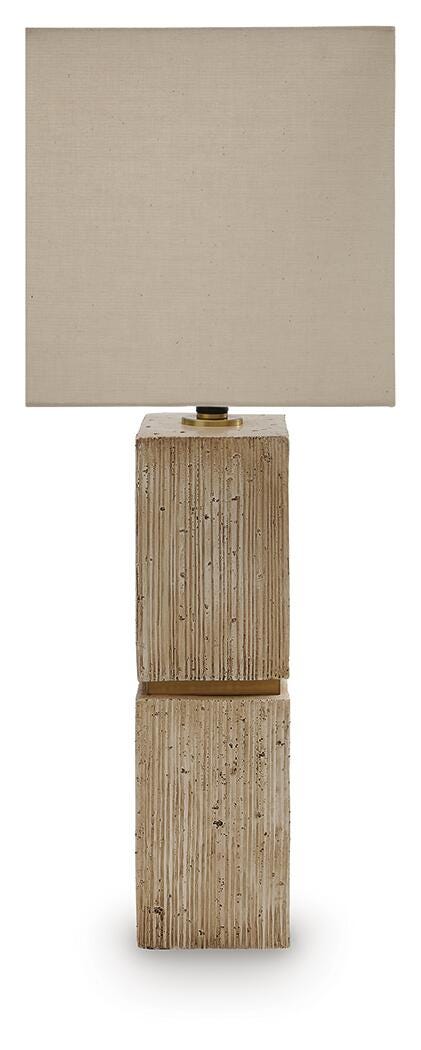 Laddner Beige Table Lamp - Ornate Home