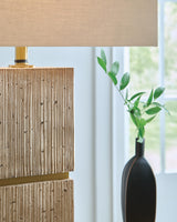 Laddner Beige Table Lamp - Ornate Home