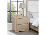 Ladera Light Elm 2-drawer Nightstand Bedside Table - Ornate Home