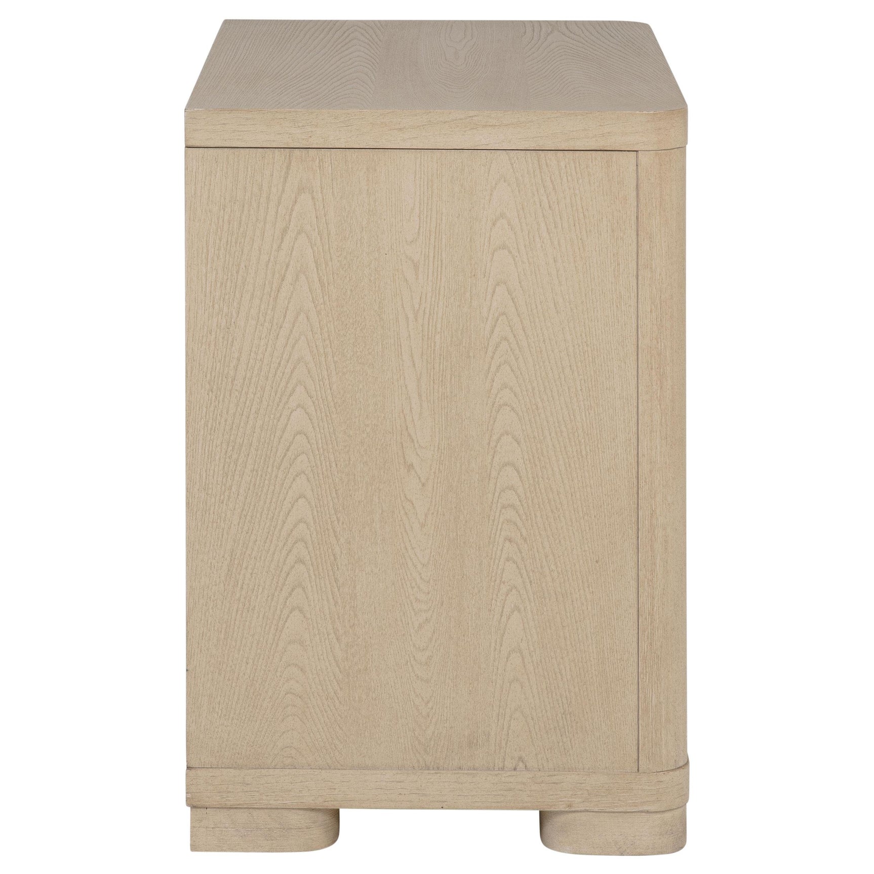 Ladera Light Elm 2-drawer Nightstand Bedside Table - Ornate Home