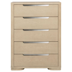Ladera Light Elm 5-drawer Bedroom Chest of Drawers - Ornate Home