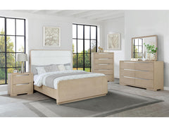 Ladera Light Elm 5-piece California King Bedroom Set - Ornate Home