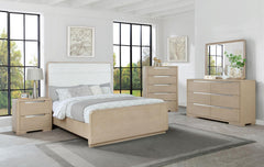 Ladera Light Elm 56-inch Queen Panel Bed - Ornate Home