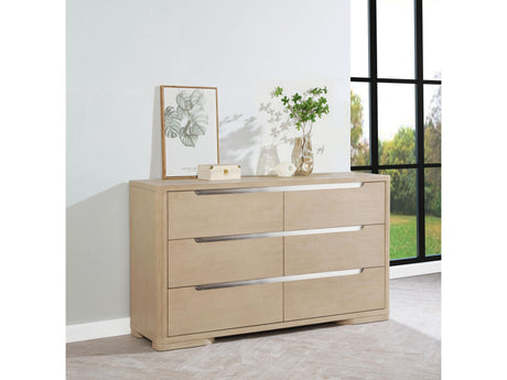 Ladera Light Elm 6-drawer Bedroom Dresser - Ornate Home