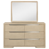 Ladera Light Elm 6-drawer Bedroom Dresser and Mirror - Ornate Home
