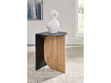 Ladgate Black/Natural Accent Table - Ornate Home