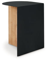 Ladgate Black/Natural Accent Table - Ornate Home