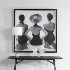 Ladies' Swimwear Black/Silver/White 1959 Fashion Print - Ornate Home