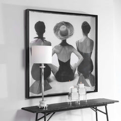 Ladies' Swimwear Black/Silver/White 1959 Fashion Print - Ornate Home