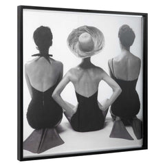 Ladies' Swimwear Black/Silver/White 1959 Fashion Print - Ornate Home