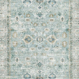 Ladstoney Teal/Beige/Ochre Memory Foam Large Rug (Online Special Price) - Ornate Home