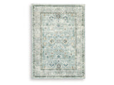 Ladstoney Teal/Beige/Ochre Memory Foam Medium Rug (Online Special Price) - Ornate Home