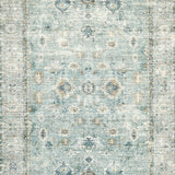Ladstoney Teal/Beige/Ochre Memory Foam Medium Rug - Ornate Home