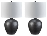 Ladstow Black Table Lamp (Set of 2) (Online Special Price) - Ornate Home