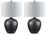 Ladstow Black Table Lamp (Set of 2) - Ornate Home