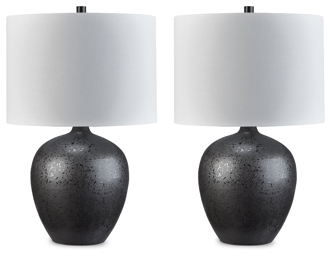 Ladstow Black Table Lamp (Set of 2) - Ornate Home