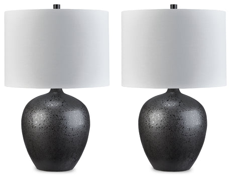 Ladstow Black Table Lamp (Set of 2) - Ornate Home