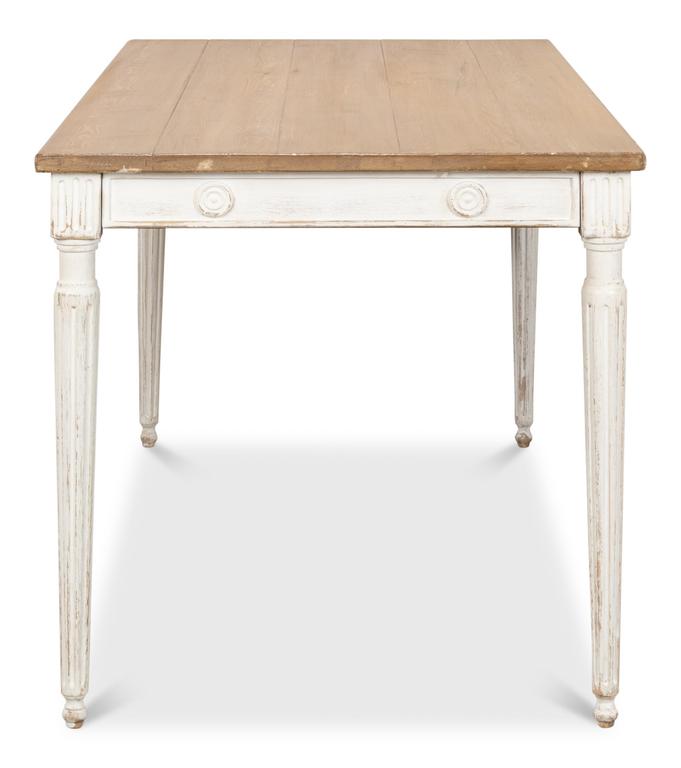 Lady's White Dining Table - Ornate Home