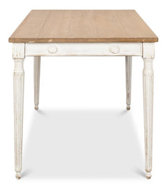 Lady's White Dining Table - Ornate Home