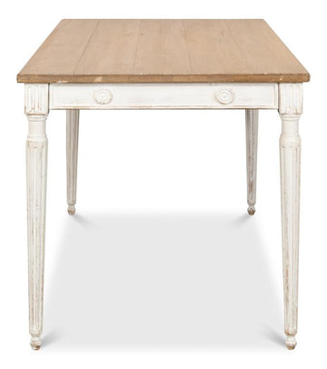 Lady's White Dining Table - Ornate Home