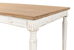 Lady's White Dining Table - Ornate Home