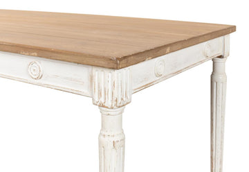 Lady's White Dining Table - Ornate Home