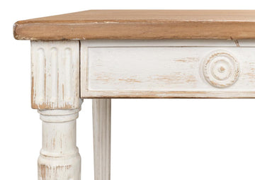 Lady's White Dining Table - Ornate Home