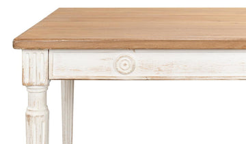 Lady's White Dining Table - Ornate Home