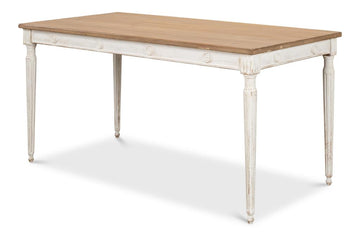Lady's White Dining Table - Ornate Home