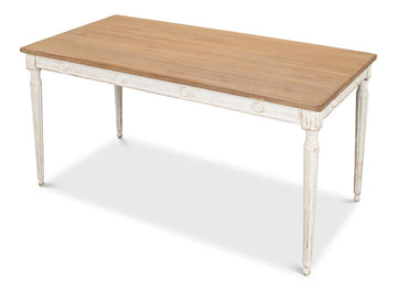 Lady's White Dining Table - Ornate Home