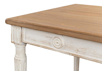 Lady's White Dining Table - Ornate Home