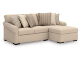 LadyMae Twill 2-Piece Sectional with Chaise - Ornate Home