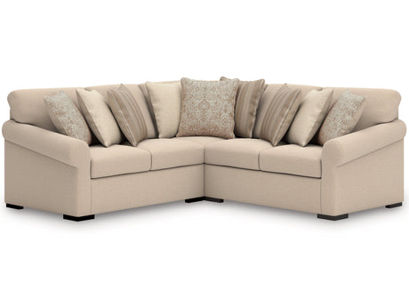 LadyMae Twill 3-Piece Sectional - Ornate Home