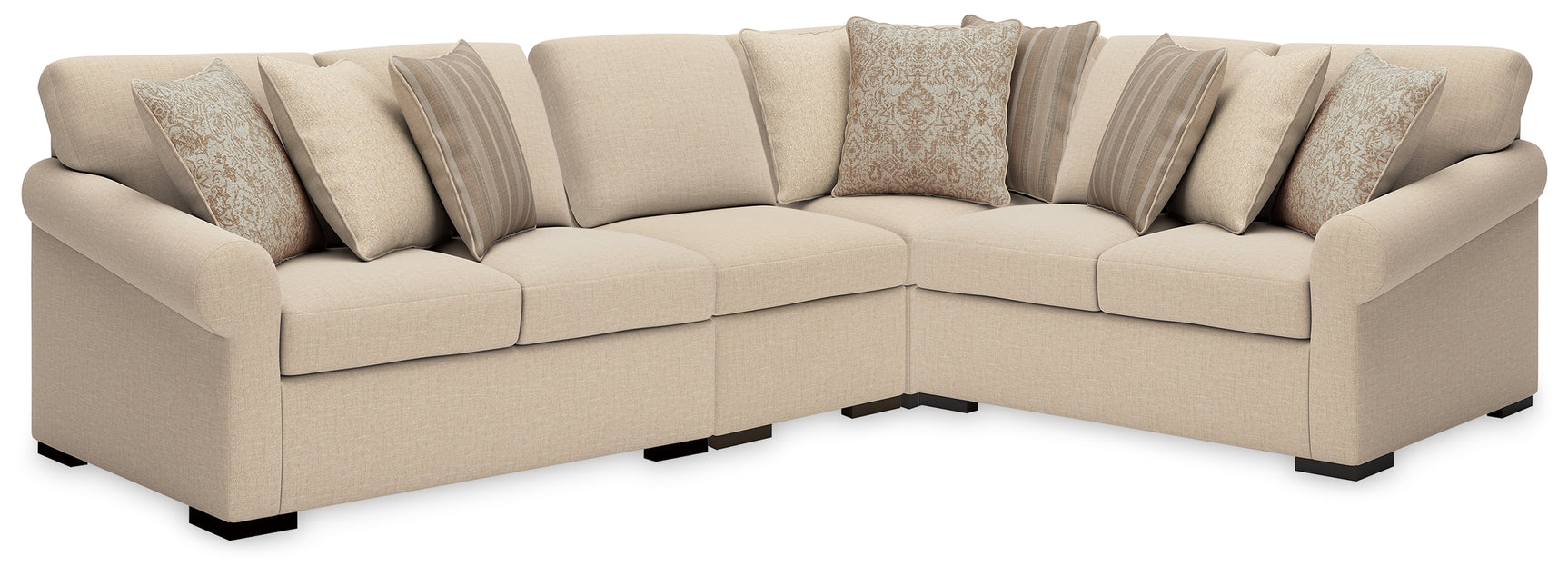 LadyMae Twill 4-Piece Sectional (Online Special Price) - Ornate Home
