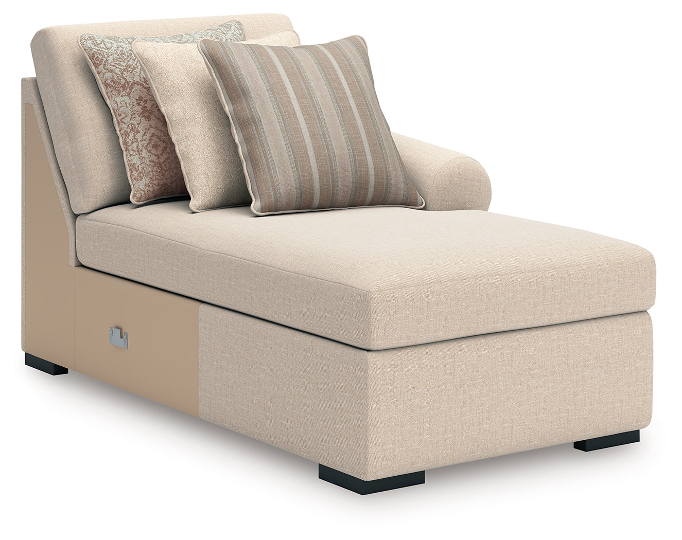 LadyMae Twill 4-Piece Sectional Right Chaise (Online Special Price) - Ornate Home