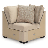 LadyMae Twill 5-Piece Sectional with Left Chaise - Ornate Home