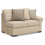LadyMae Twill 5-Piece Sectional with Left Chaise - Ornate Home