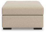 LadyMae Twill Oversized Accent Ottoman (Online Special Price) - Ornate Home