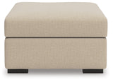 LadyMae Twill Oversized Accent Ottoman - Ornate Home