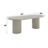 Laela Bone White Dining Table - Ornate Home