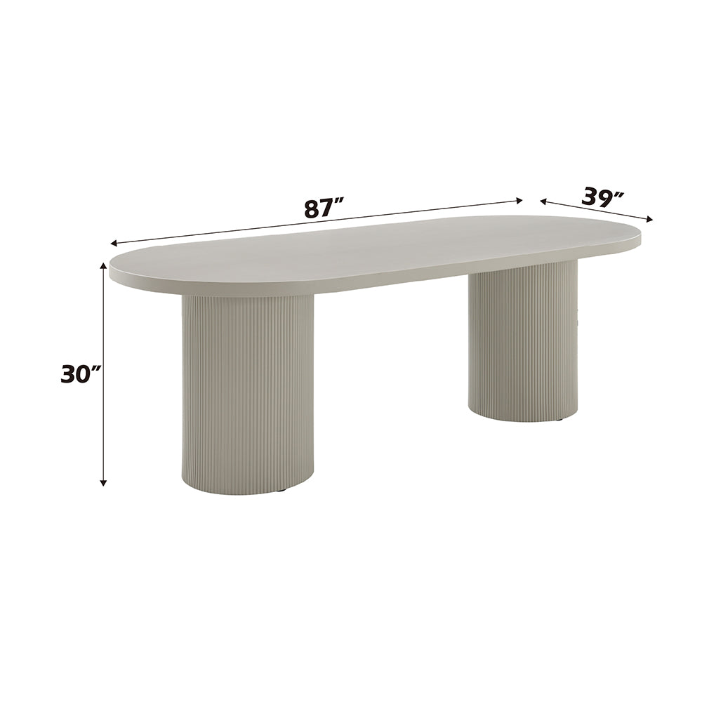 Laela Bone White Dining Table - Ornate Home