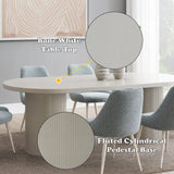 Laela White Dining Table - Ornate Home