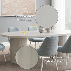 Laela White Dining Table - Ornate Home