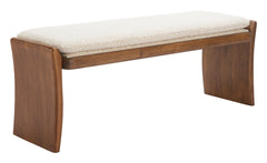 Lafa Beige Bench - Ornate Home