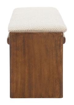 Lafa Beige Bench - Ornate Home