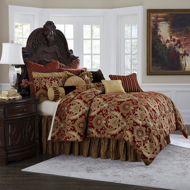 Lafayette Red Comforter Set - Ornate Home