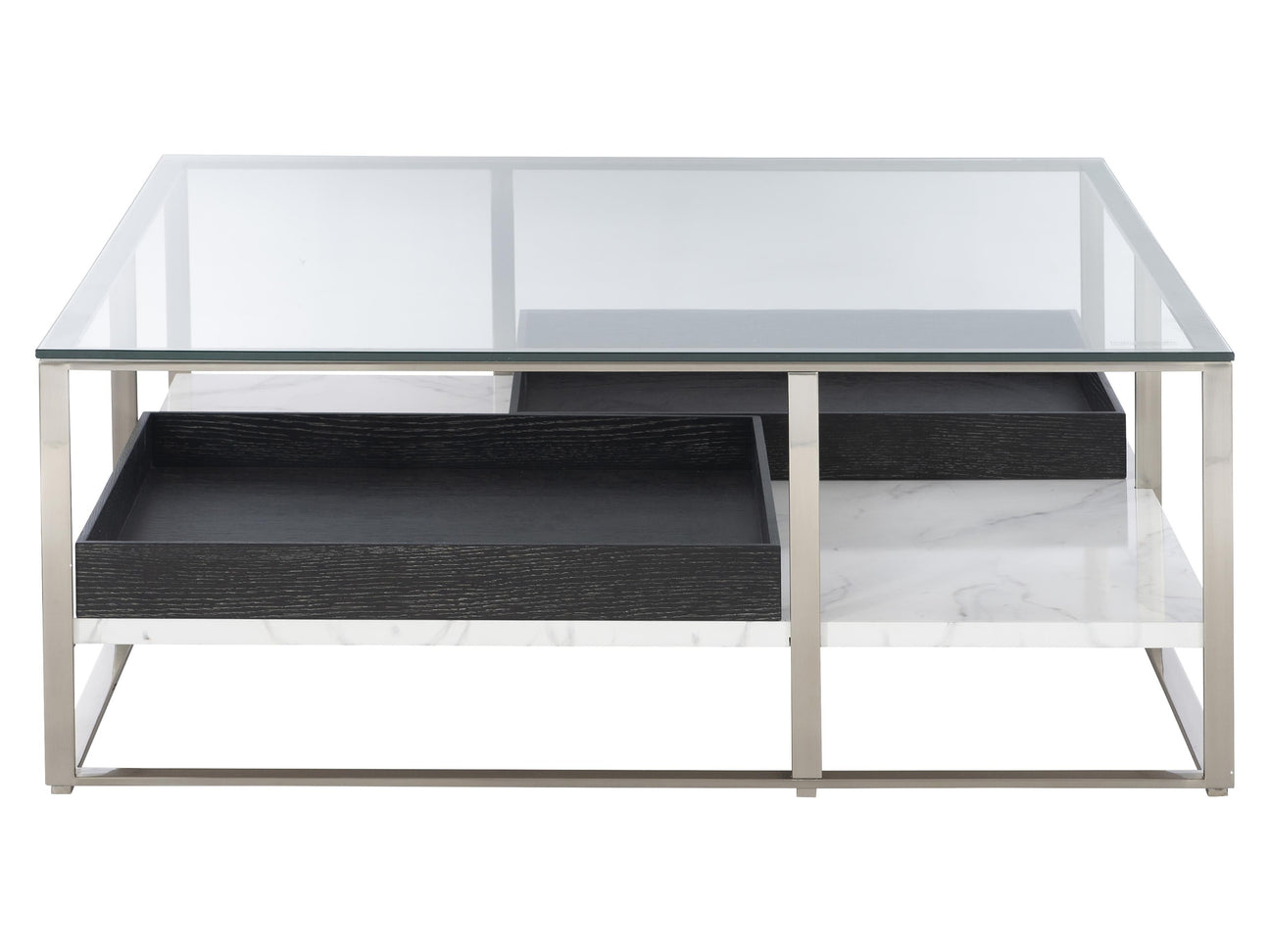 Lafayette Silver Mist/Cerused Mink Cocktail Table - Ornate Home