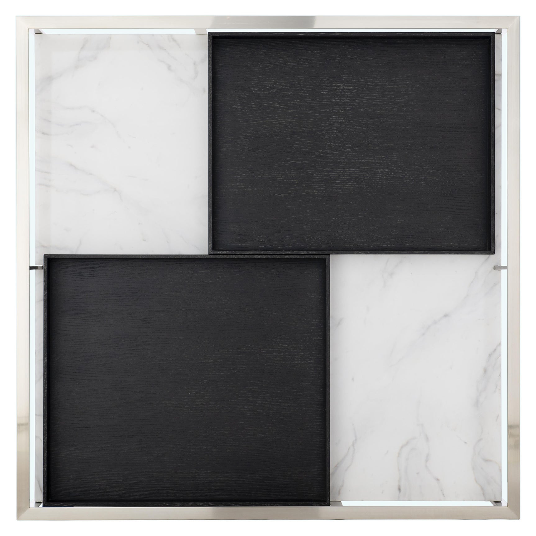 Lafayette Silver Mist/Cerused Mink Cocktail Table - Ornate Home