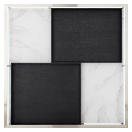 Lafayette Silver Mist/Cerused Mink Cocktail Table - Ornate Home