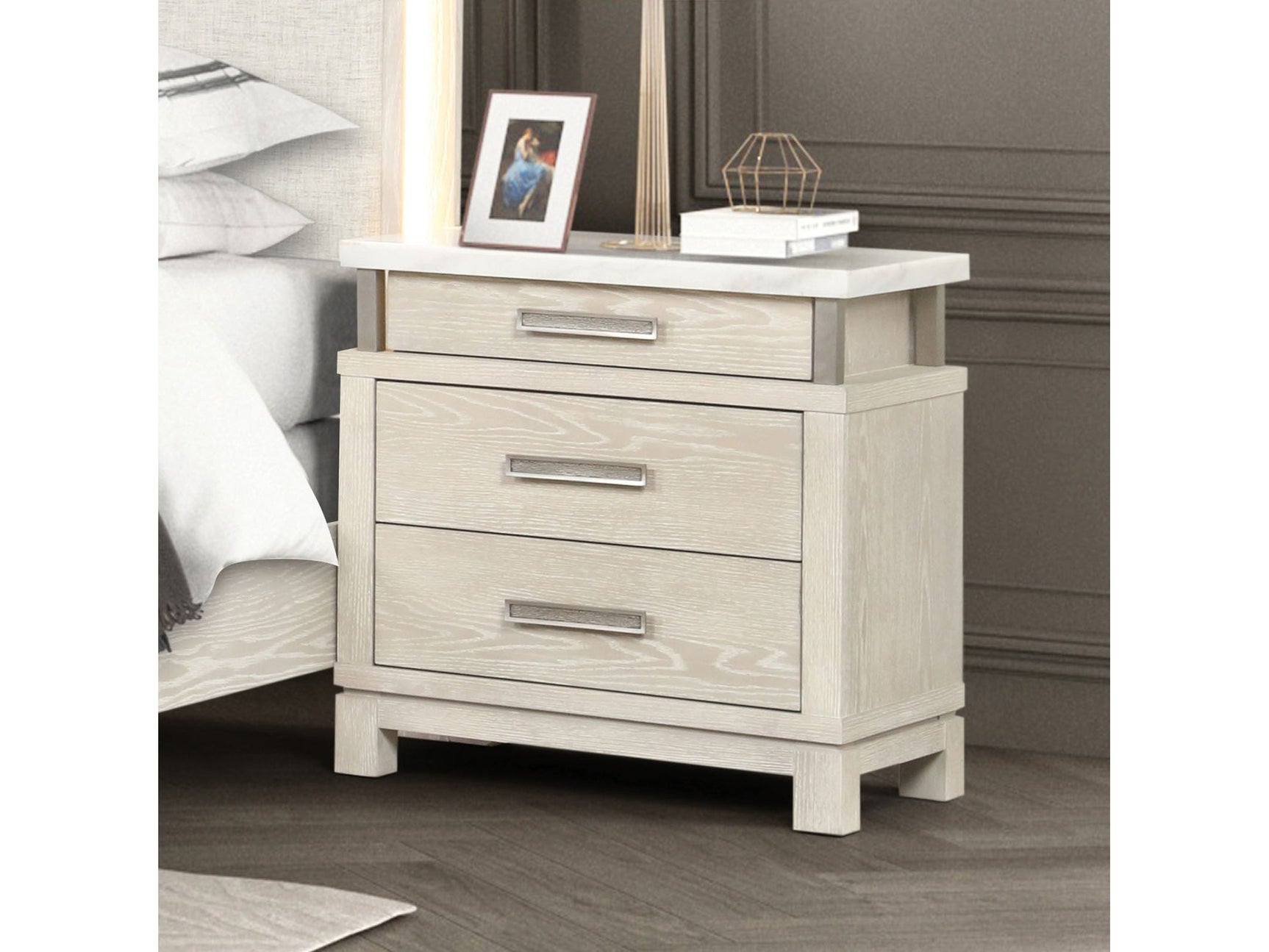 Lafayette Weathered Gray Nightstand - Ornate Home